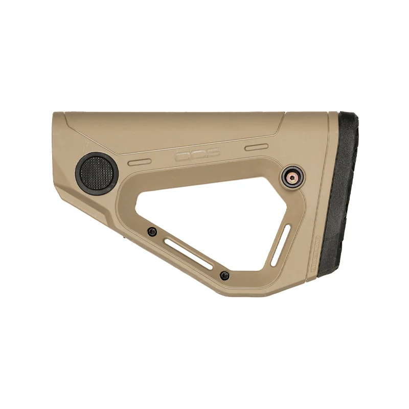 Tan (FDE) CCS Collapsible Carbine Buttstock - Pointing Left