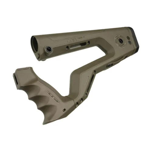 CQR GEN2.0 Buttstock in OD Green angled pointing left