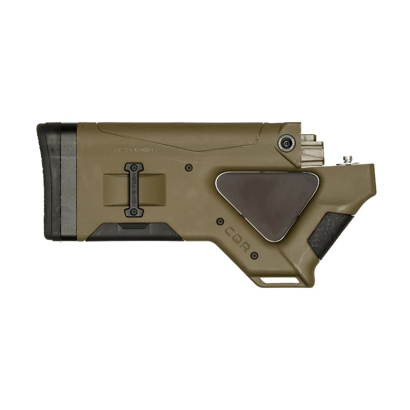 CQR GEN1.0 AK-47 buttstock in OD Green state compliant version facing right