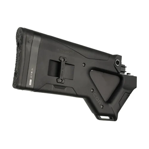 CQR GEN1.0 AK-47 buttstock in black state compliant version tilted back side
