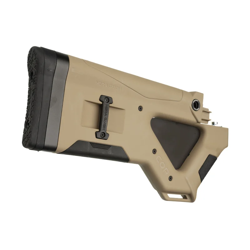 CQR GEN1.0 AK-47 buttstock in tan (FDE) state compliant version tilted back side