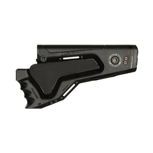 CQR GEN2.0 Buttstock in Black - State Restricted Version pointing left.