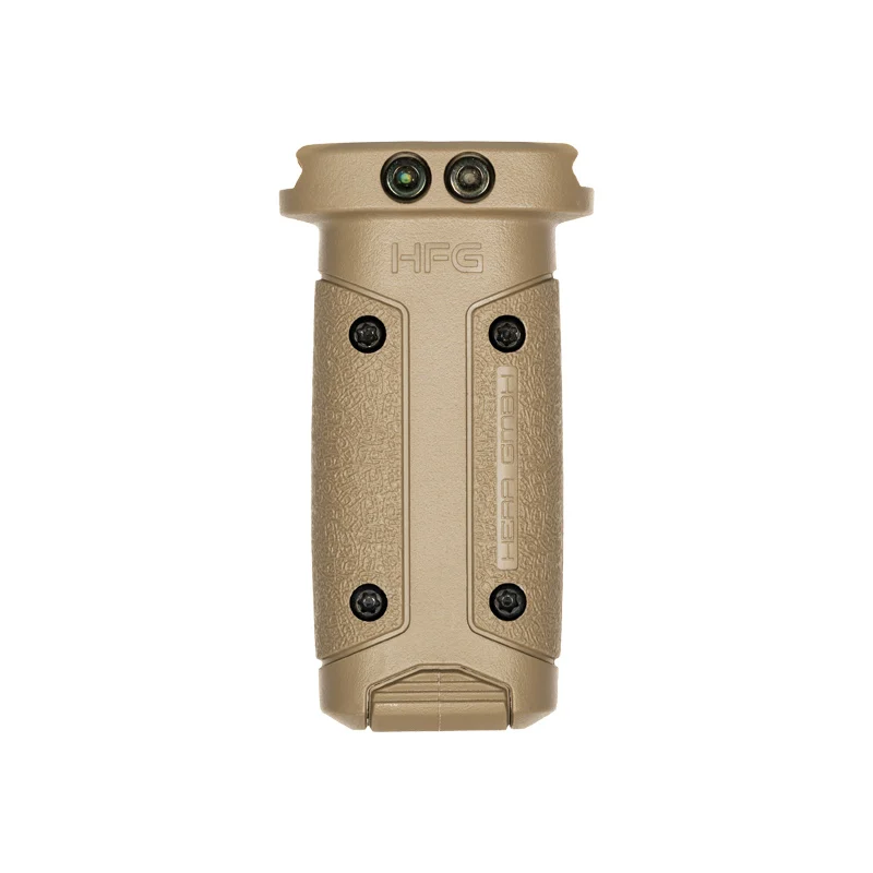 HFG front grip in tan for AR-15s compatible with MIL STD 1913 Picatinny rails
