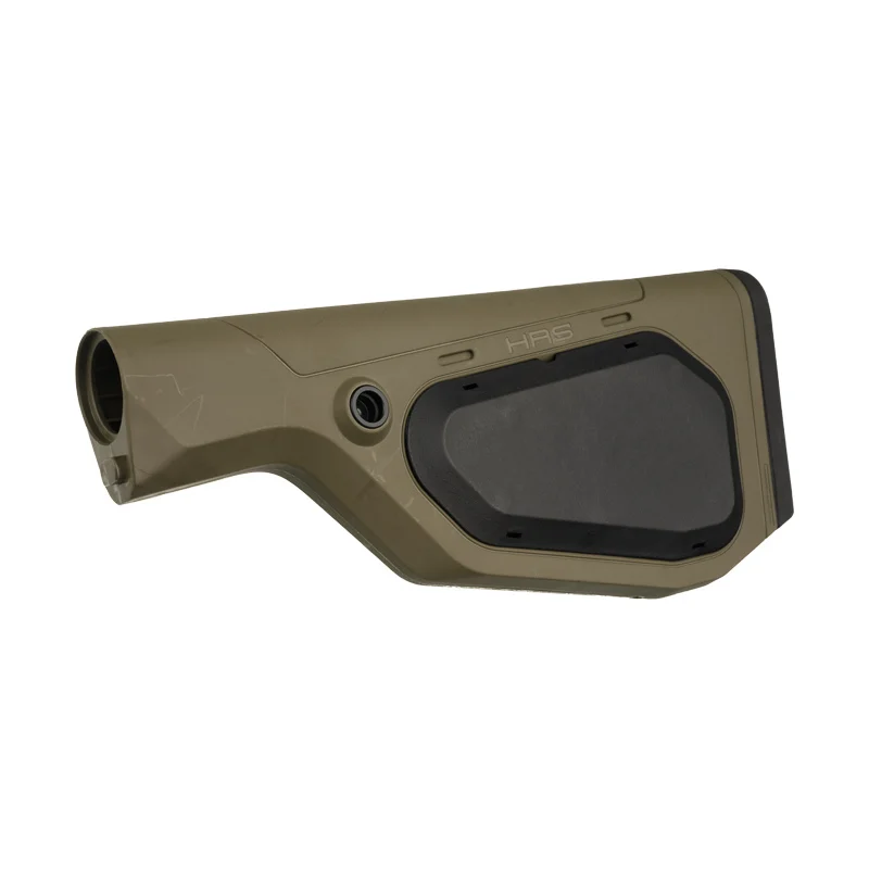 OD Green Hera HRS Light Fixed Buttstock for AR-15 with Spacer Plate - Front View