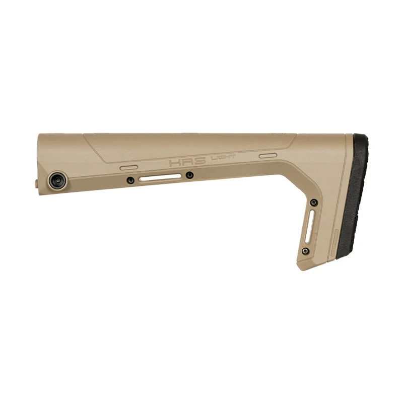 Tan Hera Light Fixed Buttstock for AR-15 - Pointing Left