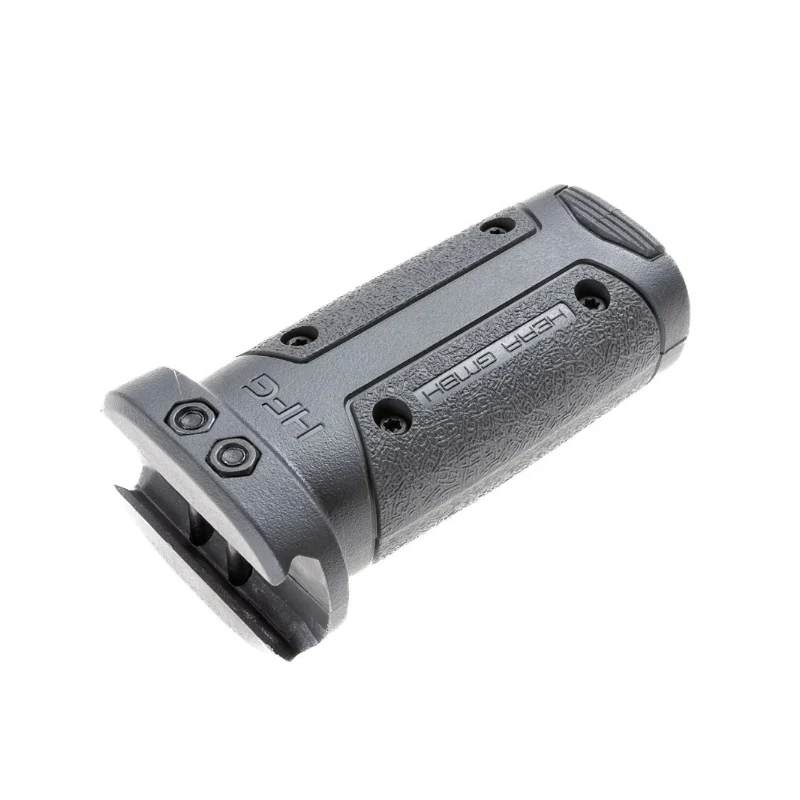 HFG vertical front grip for AR-15 in battleship grey limited edition, attachment facing